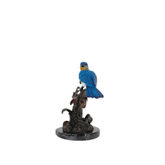 Bluebird on Branch Table-top Bronze Statue