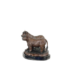 Highland Cows Table-top Bronze Statue