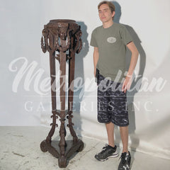 Rams Head Bronze Pedestal
