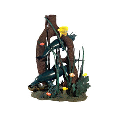 Dolphins Under the Sea Bronze Fountain Statue