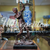 Roman Athlete Bronze Statue