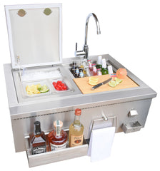 30” Cocktail Station with Sink