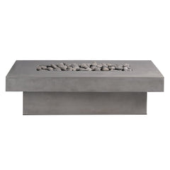 Toplina - Rectangular Concrete Fire Pit Table