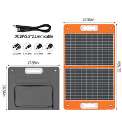 Flashfish 200W Solar Generator with 60W Solar Panel, Waterproof Backup Power Emergency Power Supply