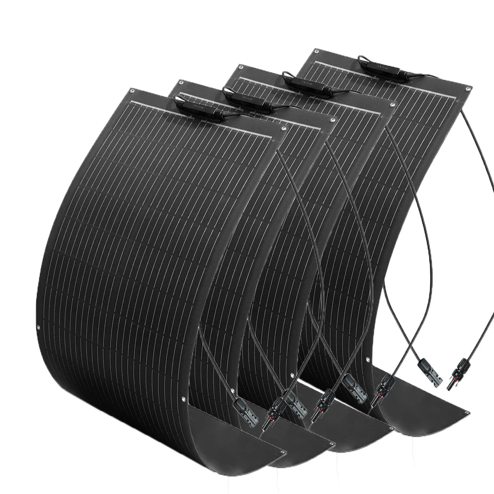 Flexible Solar Panel 1000W 500W 400W 200W 100W High Efficiency Photovoltaic Module Diy Kit Generation Car Home Camping 12V 24V