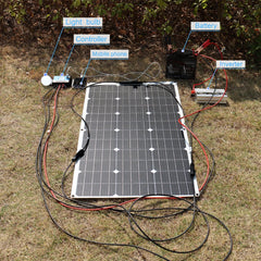 Flexible Solar Panel or Monocrystalline Solar Battery Charger Kit Off- Grid System 1000W, 600W,400W,200W,100W