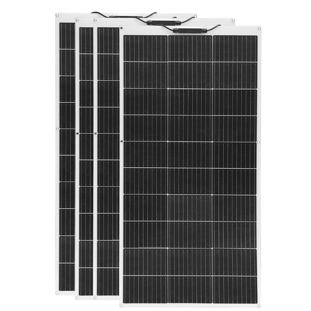 Solar Panel 300W 400W 200W 100W Flexible Monocrystalline Solar Cell Photovoltaic Solar Panels Kit 12V Battery Charger