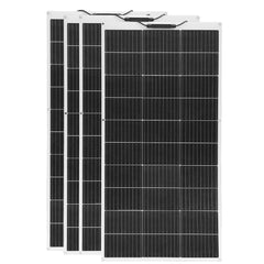 Solar Panel 300W 400W 200W 100W Flexible Monocrystalline Solar Cell Photovoltaic Solar Panels Kit 12V Battery Charger