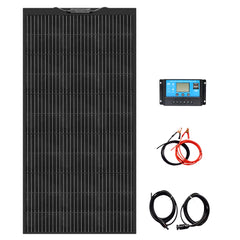 12V Flexible Solar Panel Kit Monocrystalline Solar Cell 50W 100W 120W 240W PV for Home RV & Boat Solar Power China Drop Shipping