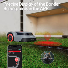 C-TOF Robot Lawn Mower MGC1000 Lawn Mower Robot Cable Break Detection Climbing Capacity 45% App Control Mowing Robot