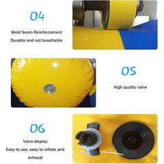 Extra Large Inflatable Private Dock Swimming Pool Yacht Water Slide With Safety Net And Electric Air Pump (SAK14286)