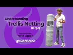 Common Culture Plastic Trellis Netting Bulk Roll 5 ft x 4,920 ft w/ 6 in Squares + Trojan 2 Inch Straight Scissors
