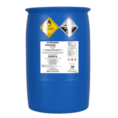 Hydrogen Peroxide Liquid Oxygen H2O2 34% 55 Gallon Bulk Drum