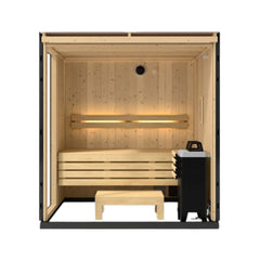 Kohler C1 Indoor Graphite Gray Freestanding Alcove Design Sauna Kit (SAK93182)