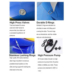 Large Inflatable Climbing Iceberg With Pump For Water Parks And Private Piers (SAK98301)