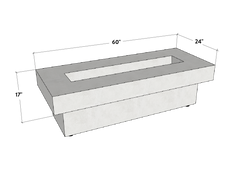 Terraza | Concrete Fire Pit Table