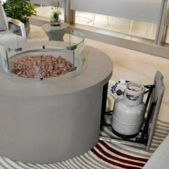 Elementi Pacaya Fire Table With Propane Tank Drawer OFG311