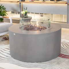 Elementi Pacaya Fire Table With Propane Tank Drawer OFG311