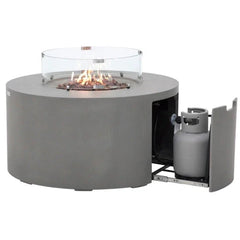 Elementi Pacaya Fire Table With Propane Tank Drawer OFG311