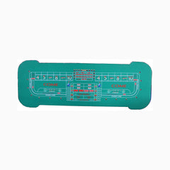 Professional 12FT Craps Table With Full Drink Rail And Padded Rim Cover (SAK76258)