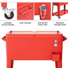 Rolling Party Cooler Ice Chest US