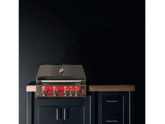 TrueFlame 32-Inch 4-Burner Built-In Grill with Rear Infrared Burner and Grill Lights