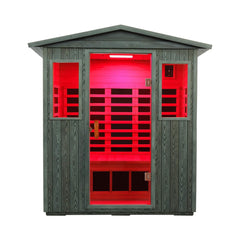 Thermora Nivea 3-Person Full-Spectrum Low EMF Carbonized Composite Infrared Sauna Room With Bluetooth Speakers (SAK85120)