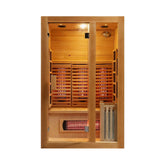 Rövia Luma 2-Person Indoor Hybrid Sauna Room With Infrared And 3.5KW Steam Heater (SAK83750)