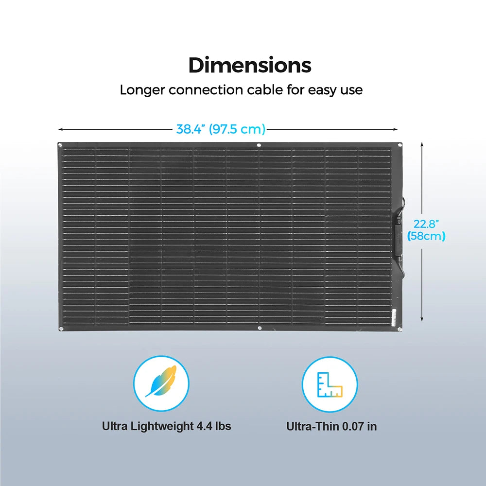 Flexible Solar Panel or Monocrystalline Solar Battery Charger Kit Off- Grid System 1000W, 600W,400W,200W,100W