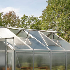 [08X12FT] Heavy-Duty Polycarbonate Outdoor Greenhouse With Aluminum Frame And Sliding Doors (SAK90426)
