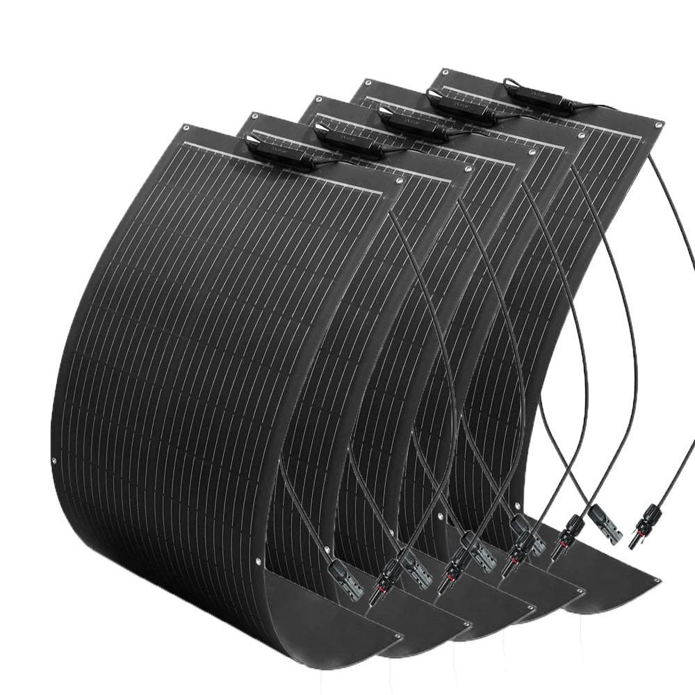 Flexible Solar Panel 1000W 500W 400W 200W 100W High Efficiency Photovoltaic Module Diy Kit Generation Car Home Camping 12V 24V