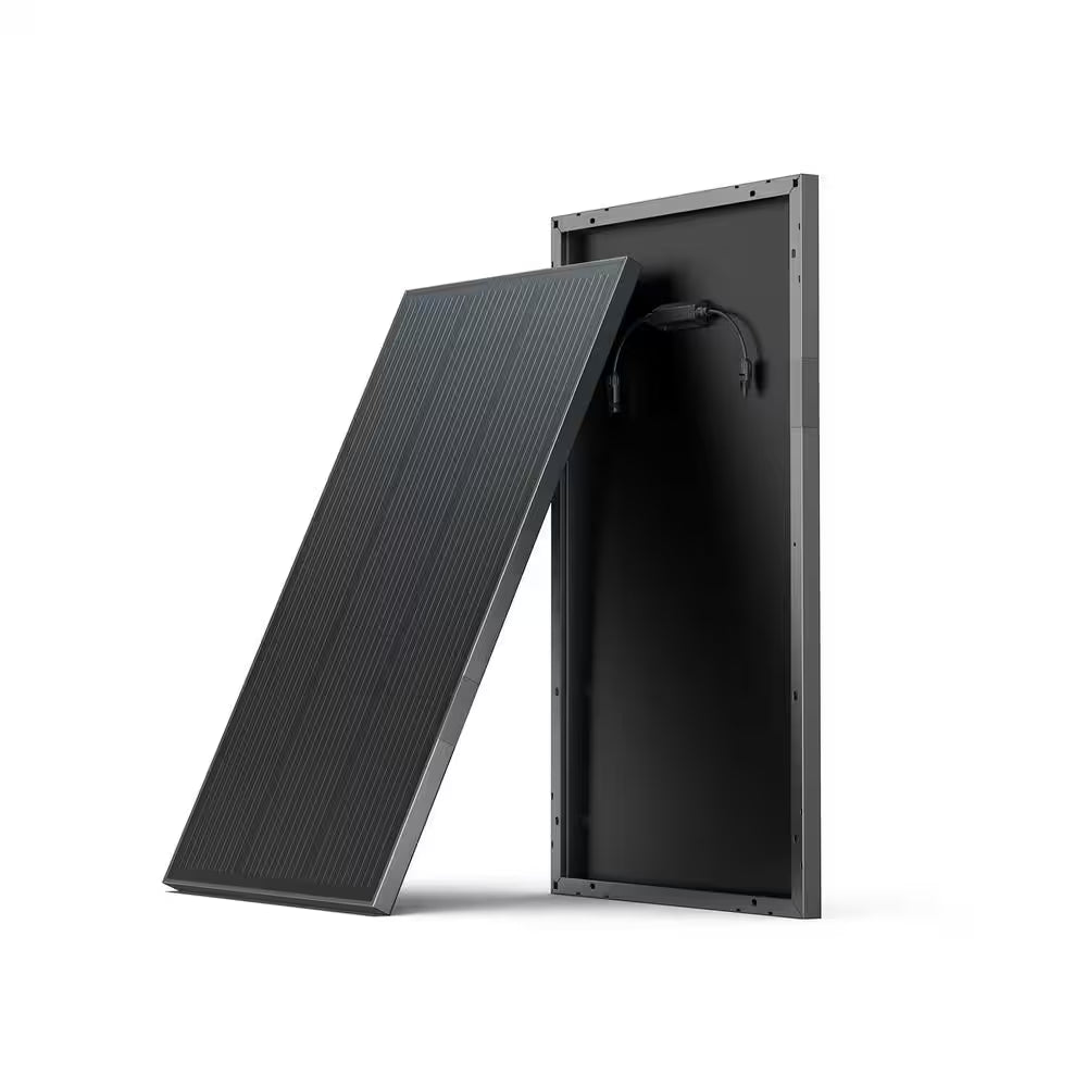 2 Pcs 100-Watt Monocrystalline Silicon Rigid Solar Panel for Power Station/Generator, IP68