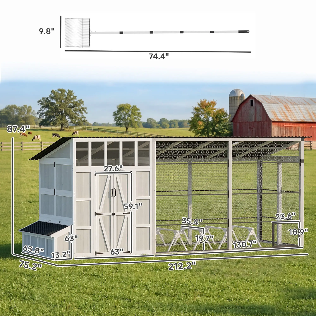 13.74 Inch Chicken Coup