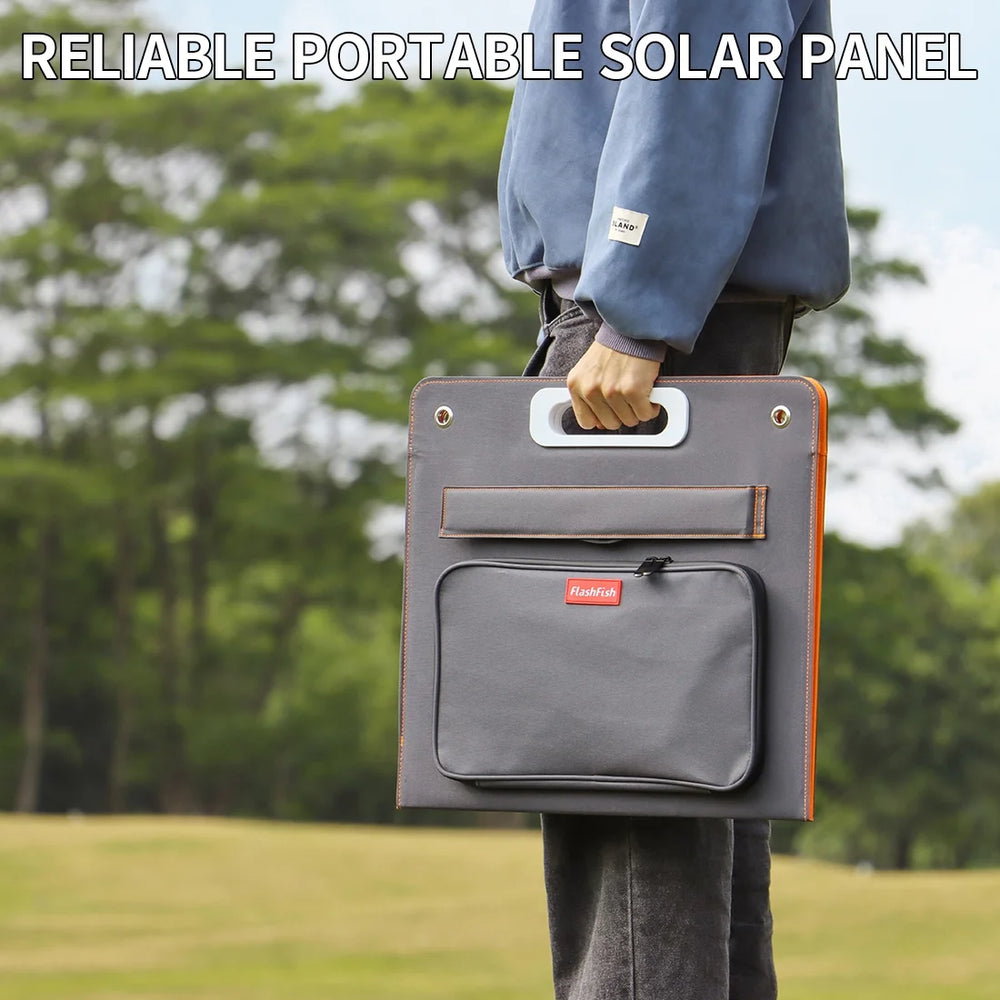 Flashfish 200W Solar Generator with 60W Solar Panel, Waterproof Backup Power Emergency Power Supply