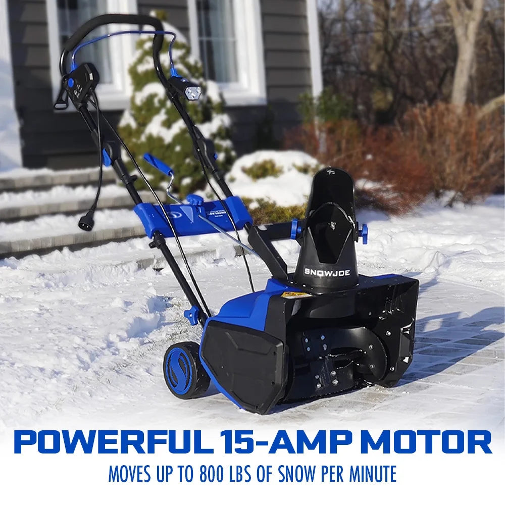 Ultra 15 Amp Electric Corded Snow Blower, 2 Blade Auger, 21 Inch Wide, SJ625E