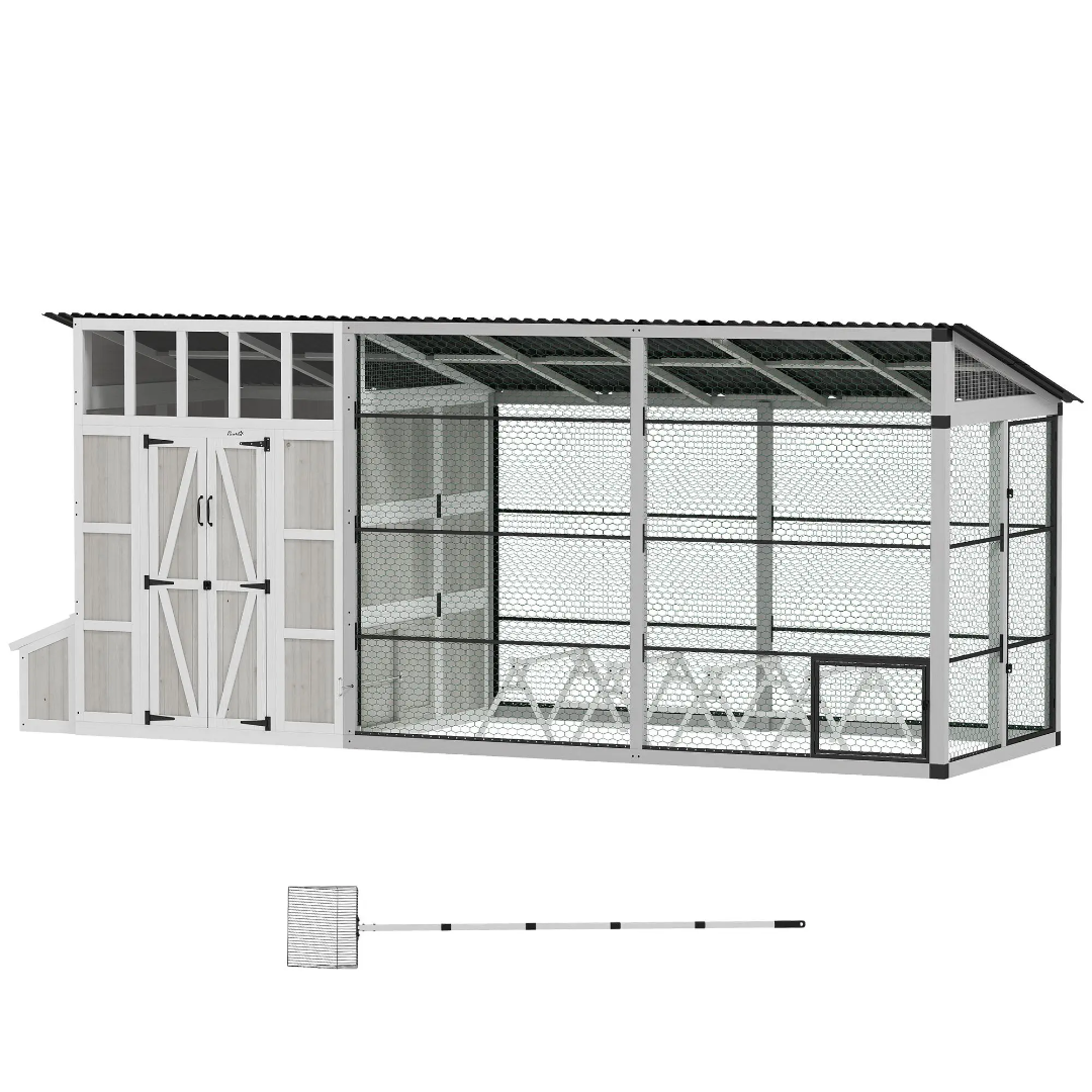 87.4 Inch Chicken Coup 10-15 Hens US
