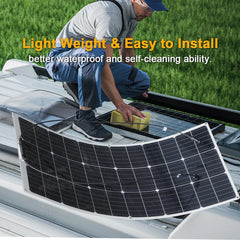 Flexible Solar Panel or Monocrystalline Solar Battery Charger Kit Off- Grid System 1000W, 600W,400W,200W,100W