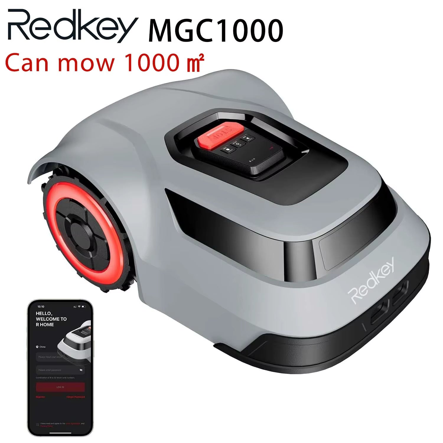C-TOF Robot Lawn Mower  MGC1000 Lawn Mower Robot Cable Break Detection Climbing Capacity 45% App Control Mowing Robot