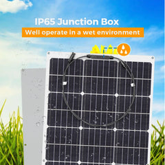 Solar Panel 300W 400W 200W 100W Flexible Monocrystalline Solar Cell Photovoltaic Solar Panels Kit 12V Battery Charger