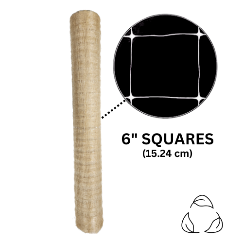Common Culture Bio Trellis Netting Bulk Roll 6.5 ft x 3,280 ft w/ 6in Squares