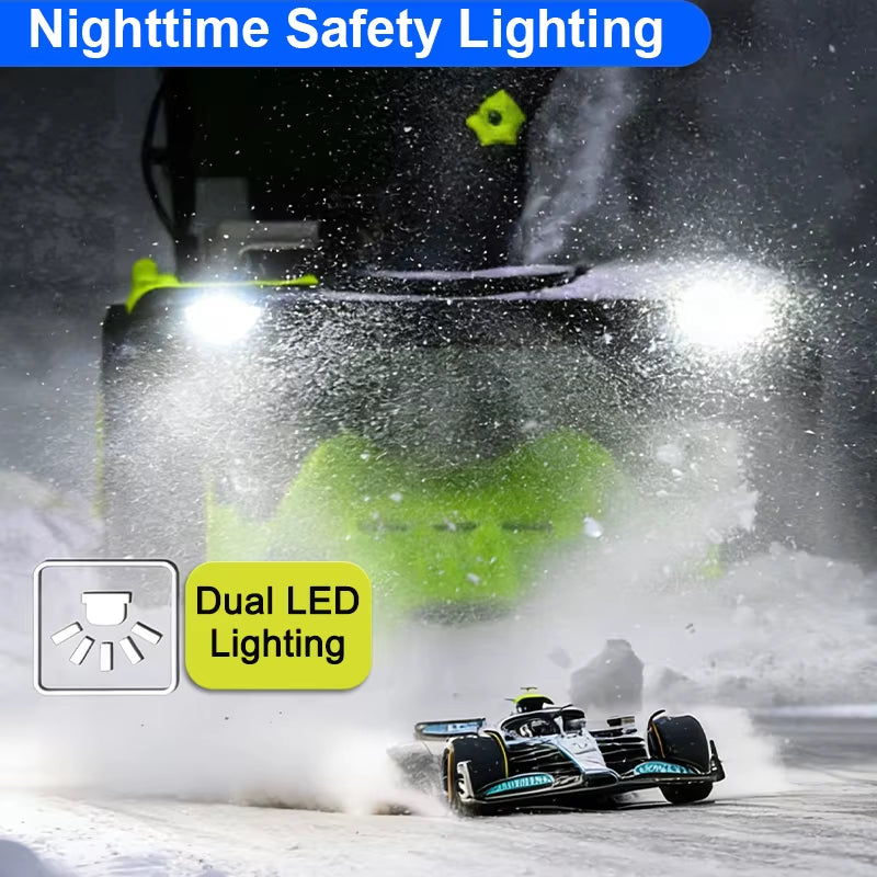 3500W 40V Brushless Electric Snow Plow Thrower Cordless Snow Sweeper Clean Street Courtyard Snow Shoveling Snow Remover Machine