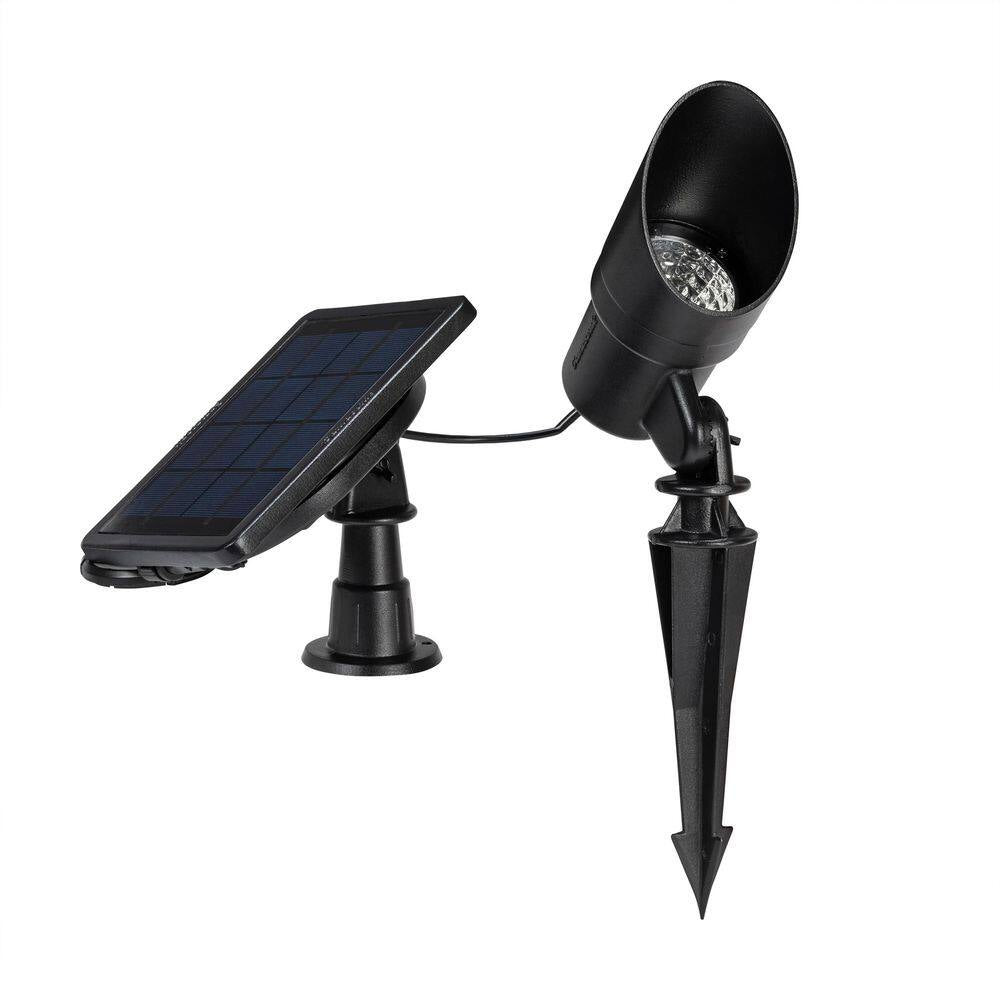 Progressive Black Solar Integrated LED Landscape Flood Light with Adjustable Color Temperature