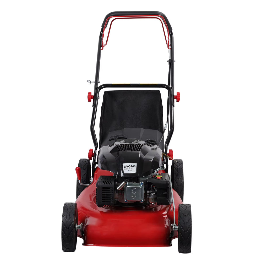 Self Propelled Lawn Mower, 141 Cc Gas Engine Lawn Mower, Push Lawn Mower with 50L Grass Tank