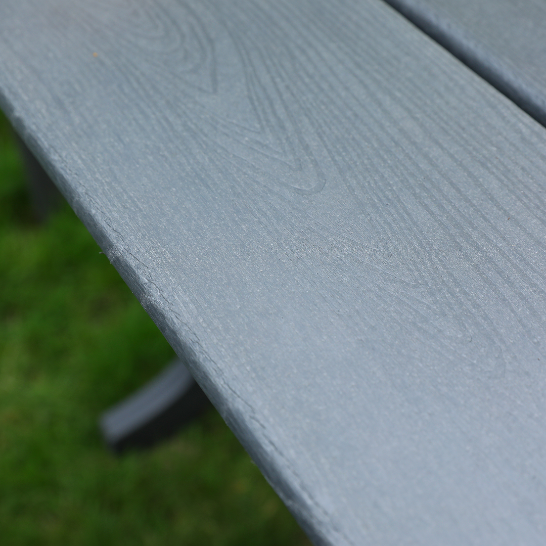 HDPE Outdoor Patio Dining Set with Table and Four Chairs