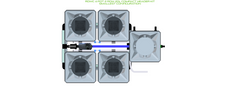 Alien Hydroponics RDWC 4 Pot 2 Row 20L Kit