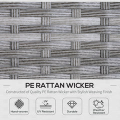 5 Piece Rattan Outdoor Patio Couch Set