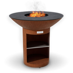 Arteflame Classic 40″ — Storage Base Flat-Top Grill & Fire Bowl (CORTEN Steel)