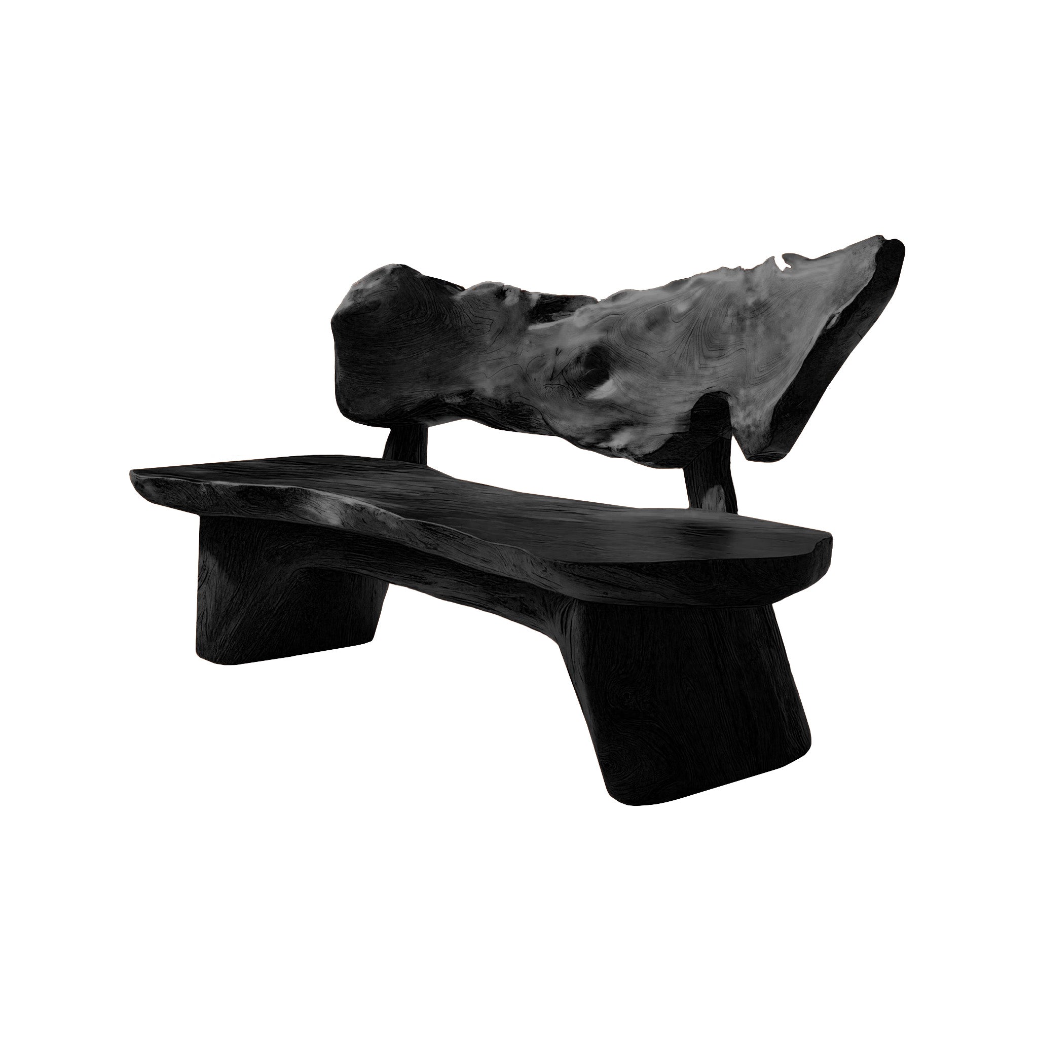 Coastline Drift Handcrafted Solid Wood Outdoor Bench