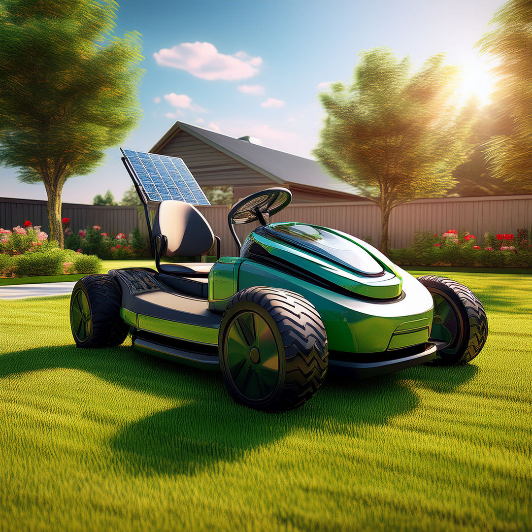 EcoDrive Solar Riding Lawn Mower
