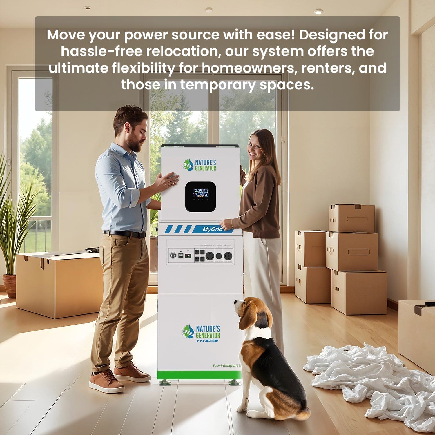 MyGrid 10K with Transfer Switch for House Battery Backup